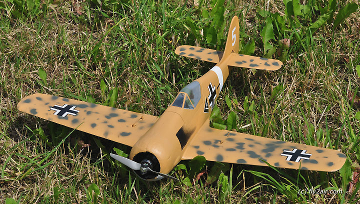 Mini FW-190A im Gras