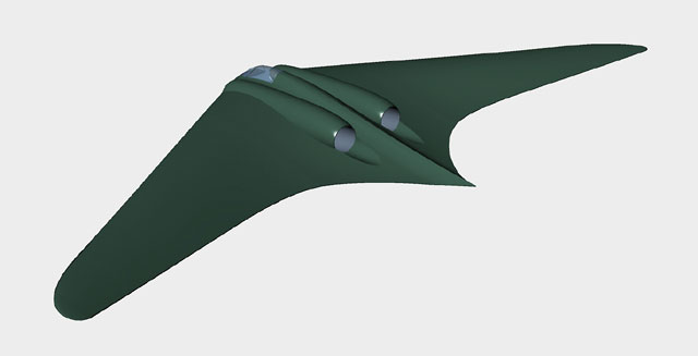 fly2air.com - Horten-9 V3 P2 mit Schubrohren