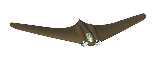 fly2air.com - Horten-9 V3 P3 mit Schubrohren