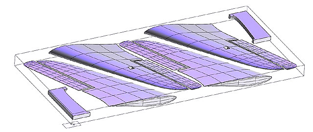 fly2air.com - Horten-9 V3 P3 mit Schubrohren