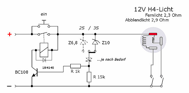 Schaltplan Lipo-Halb-Entladungsgert